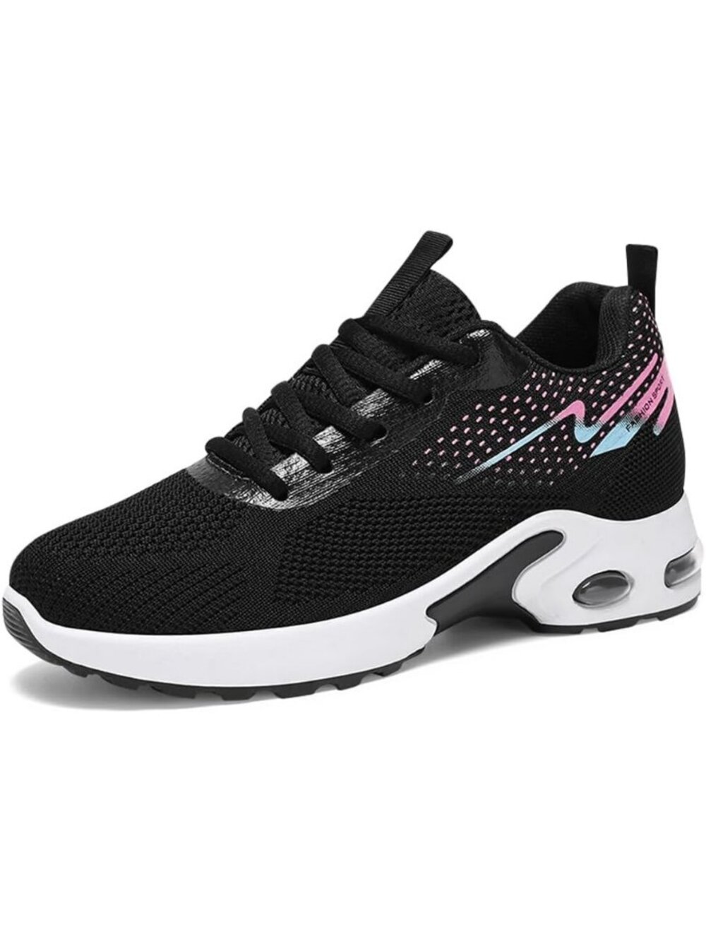 Women's Black Mesh Comfortable Lightweight Casual Gym Work Fashion Sneakers Shoe